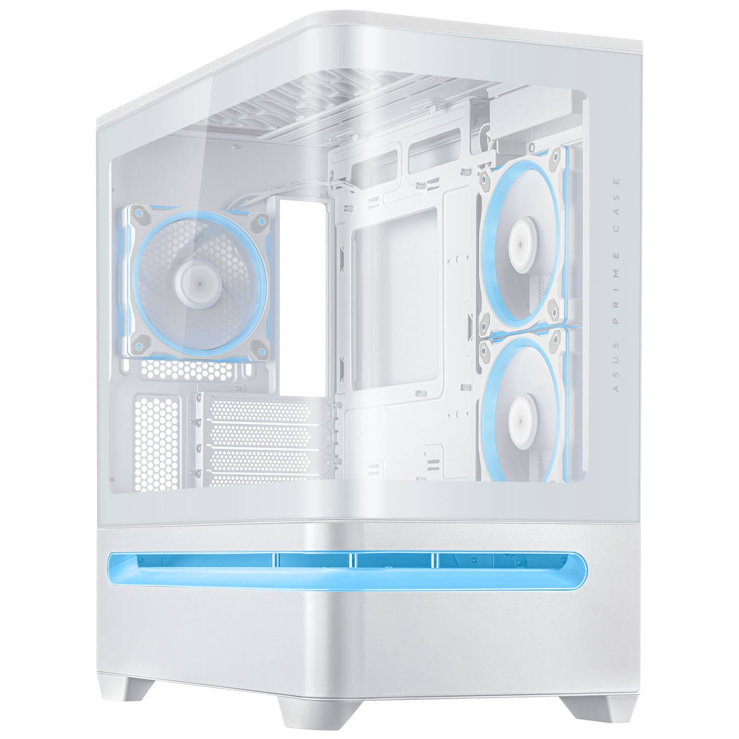 White Edition Gaming PC | ASUS Prime AP202 | Ryzen X3D | RTX 50 Series