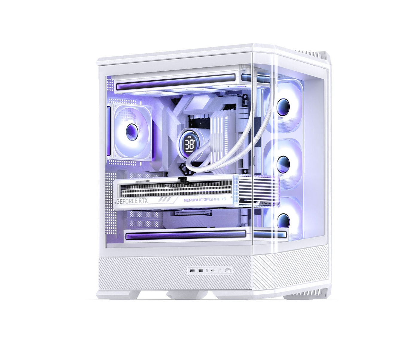Jonsbo D400 Gaming PC / Nvidia RTX 5060 + Ryzen 7 7800X3D
